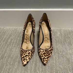Sam Edelman Leopard Print Pointed Toe Heels